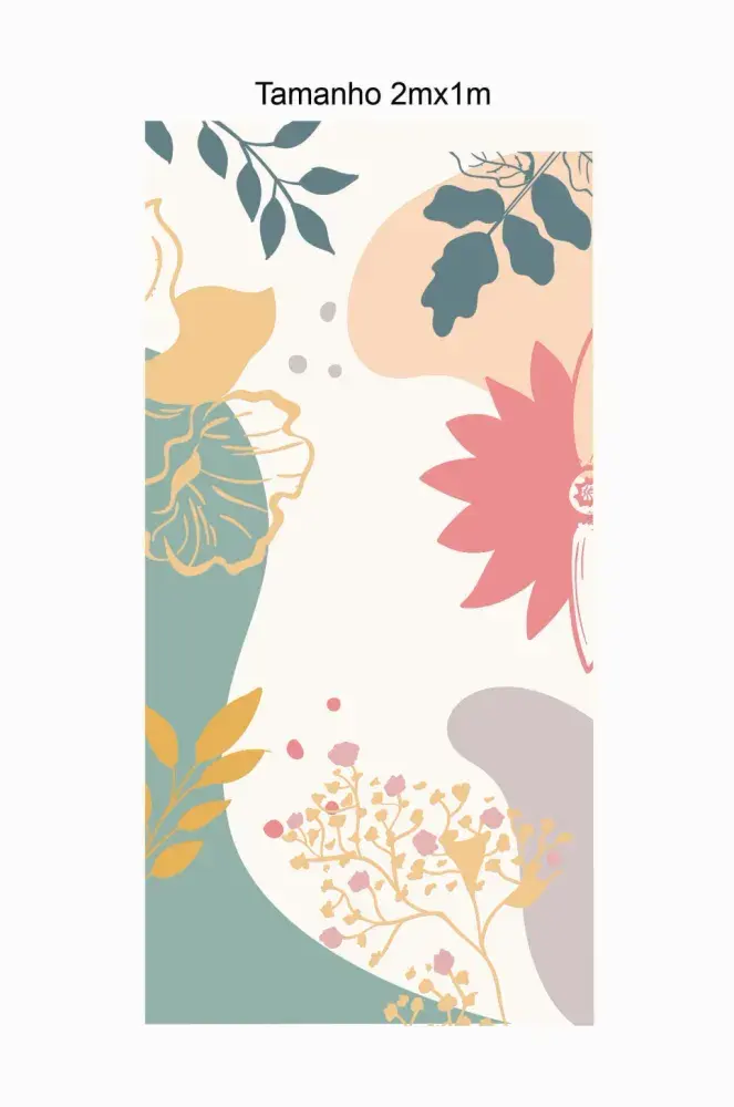 Papel Pintado Floral Abstracto Suave