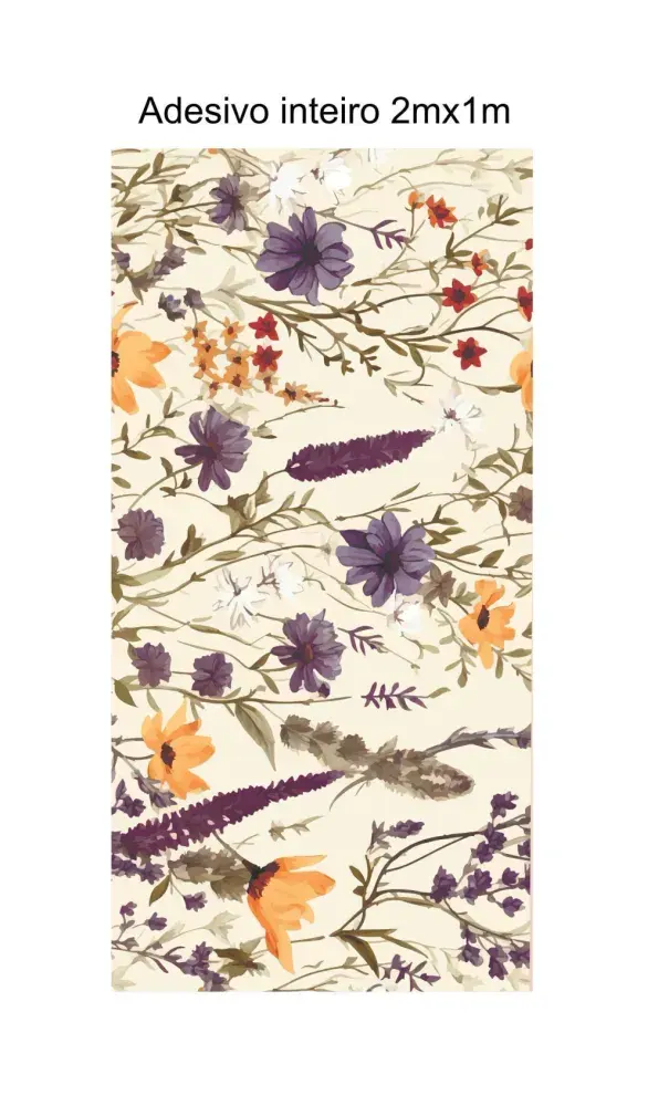 Papel Pintado Floral Campestre