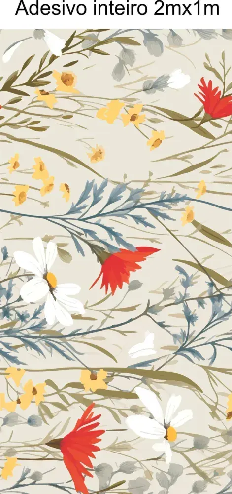 Papel Pintado Flores Silvestres Vintage