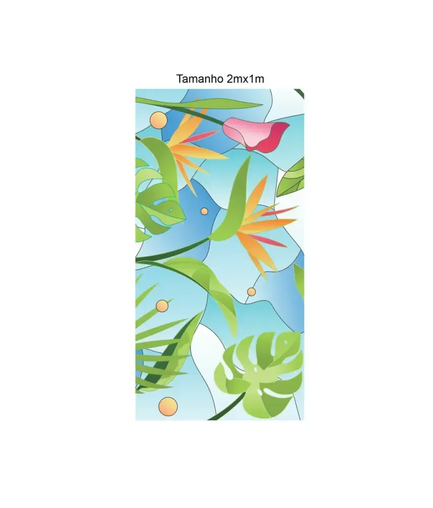 Papel Pintado Tropical Colorido