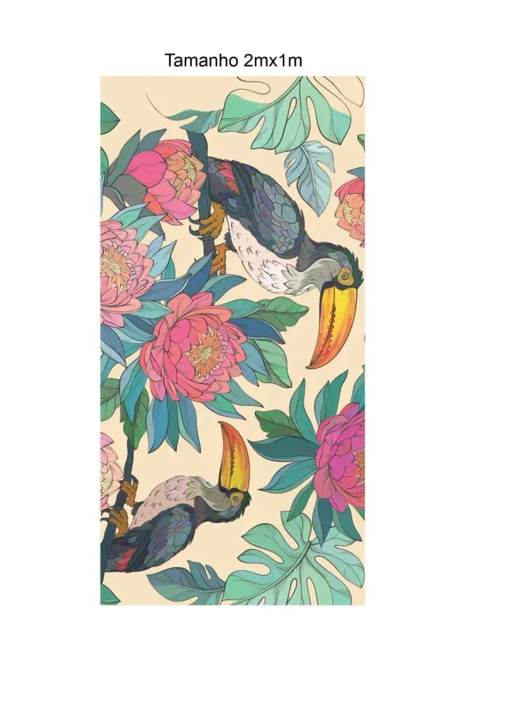 Papel Pintado Tucanes Tropicales